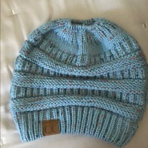 CC CONFETTI BEANIE PALE BLUE